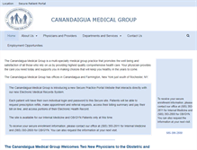 Tablet Screenshot of canandaiguamedical.com